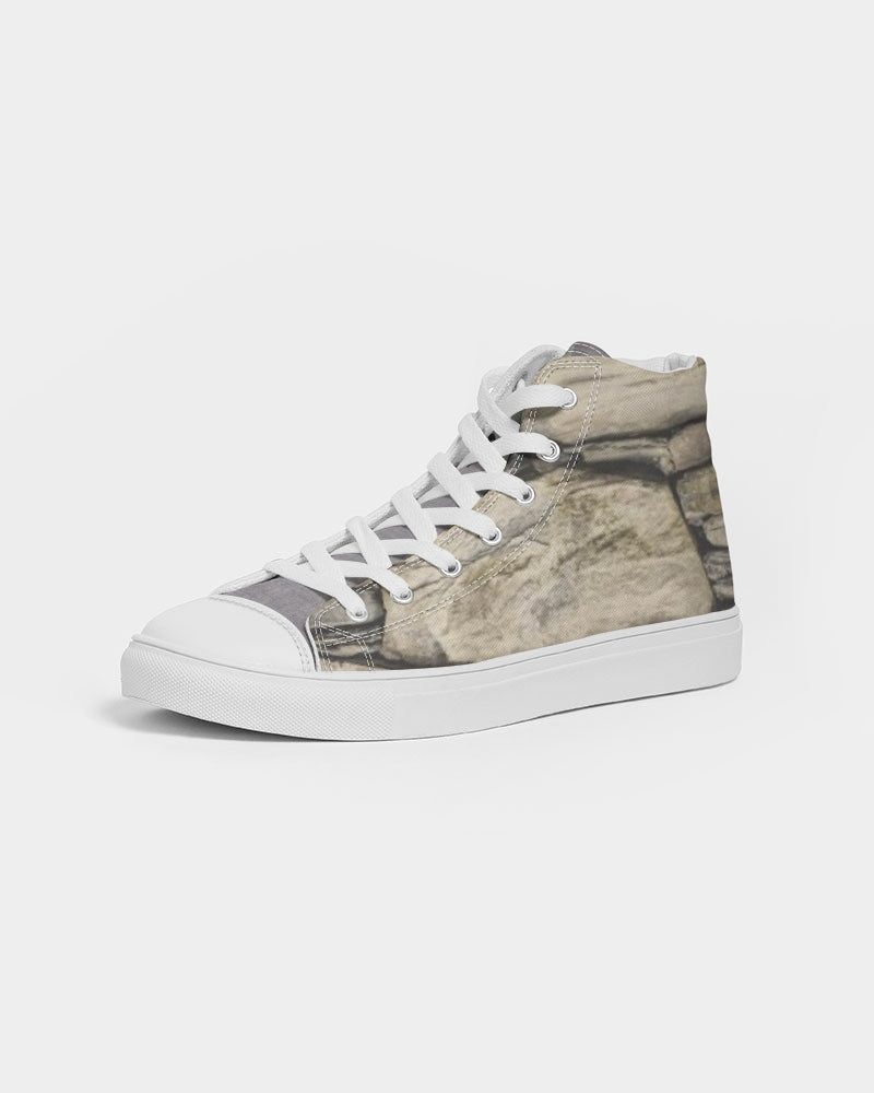 Stone grey Men's Hightop Canvas Shoe