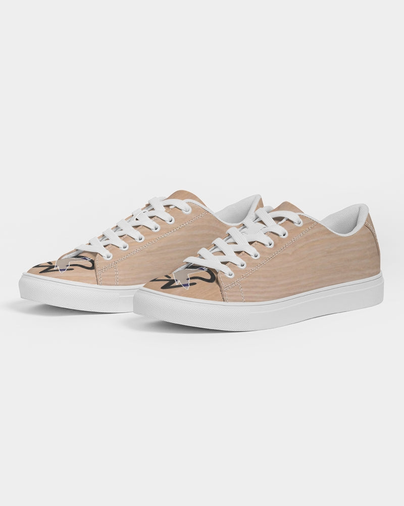 Woodgrain effect Men's Faux-Leather Sneaker