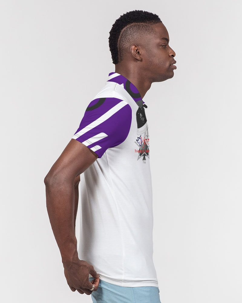Marvin Jeans be the BRAND wear the BRAND  Men's All-Over Print Slim Fit Short Sleeve Polo
