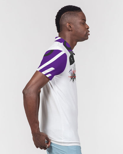 Marvin Jeans be the BRAND wear the BRAND  Men's All-Over Print Slim Fit Short Sleeve Polo