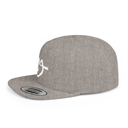 MJ white Stylish Flat Bill Snapback Hat for Everyday Wear, Embroidered Cap, Streetwear Accessory, Gift for Him/Her, Trendy Headwear