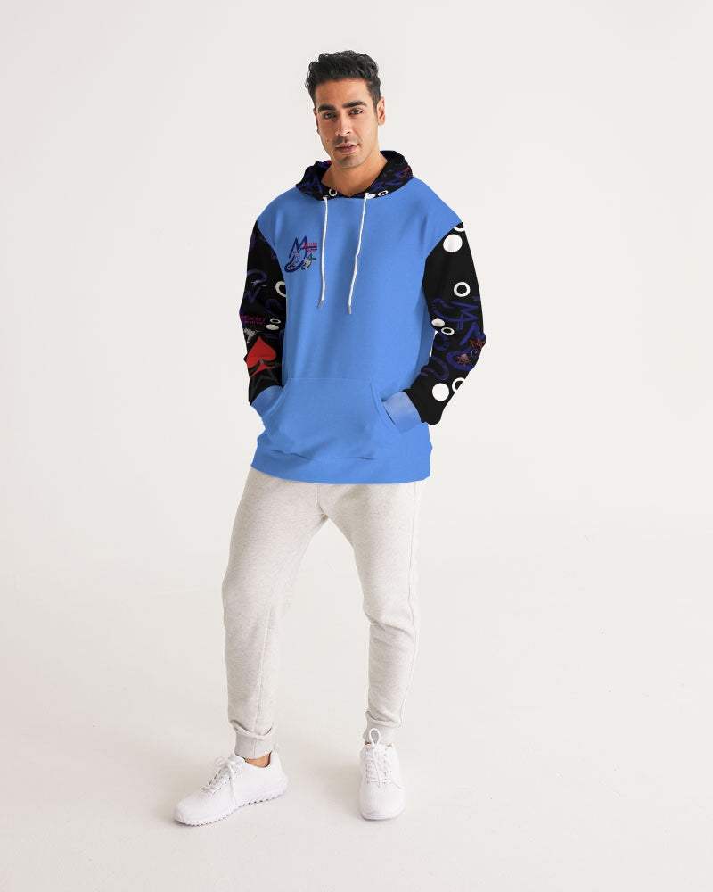 Kingly Blue  Men's All-Over Print Hoodie