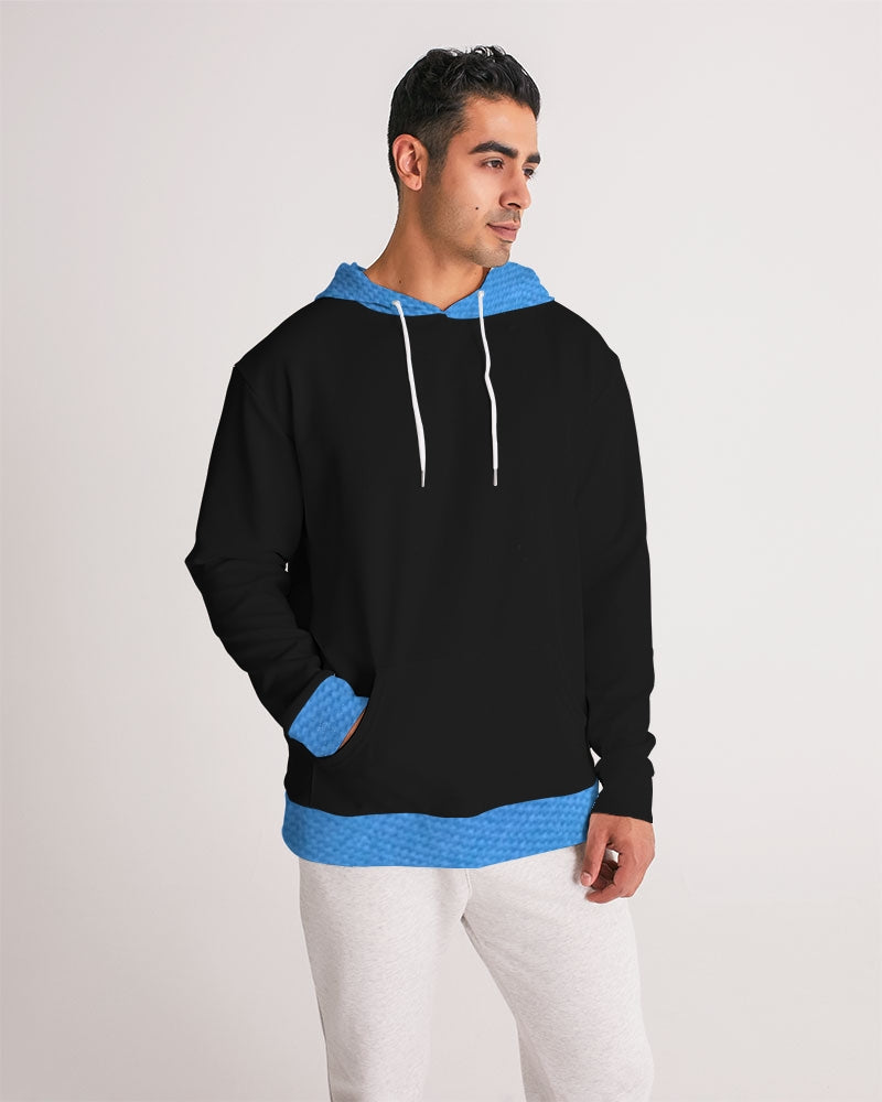 Black Deluxe texture Men's All-Over Print Hoodie