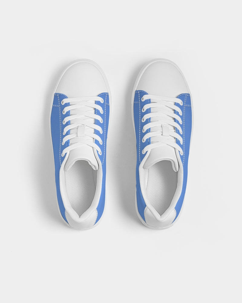 Kingly Blue  Men's Faux-Leather Sneaker