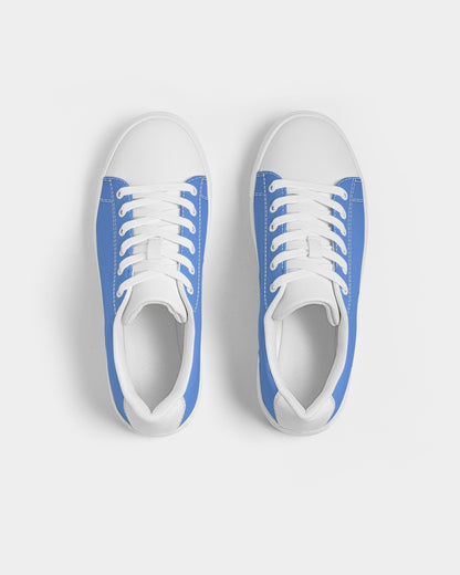 Kingly Blue  Men's Faux-Leather Sneaker