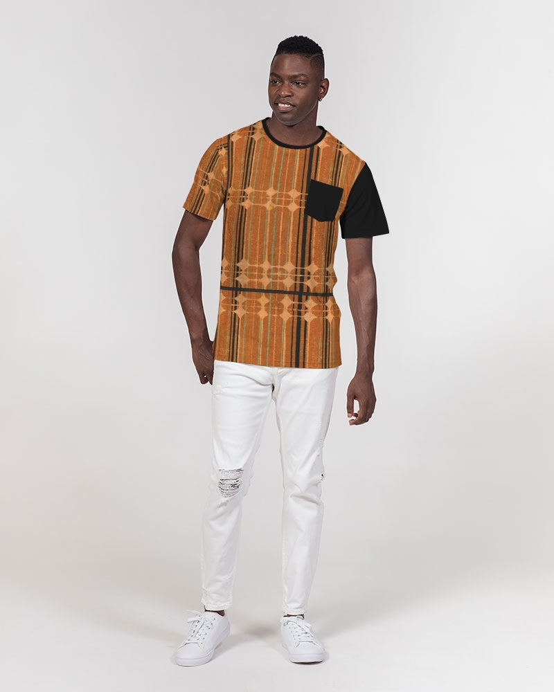 "Faceboard"  Men's All-Over Print Pocket Tee
