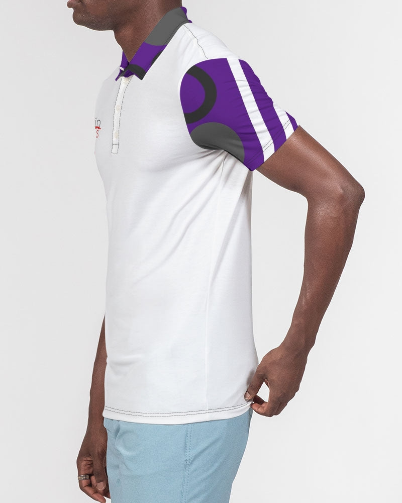Marvin Jeans be the BRAND wear the BRAND  Men's All-Over Print Slim Fit Short Sleeve Polo
