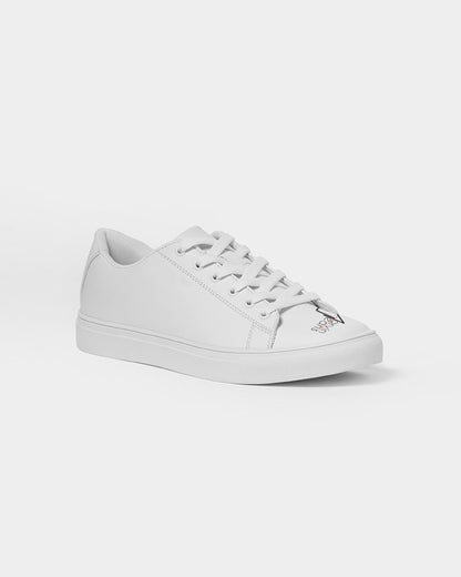 All white 101 Men's Faux-Leather Sneaker
