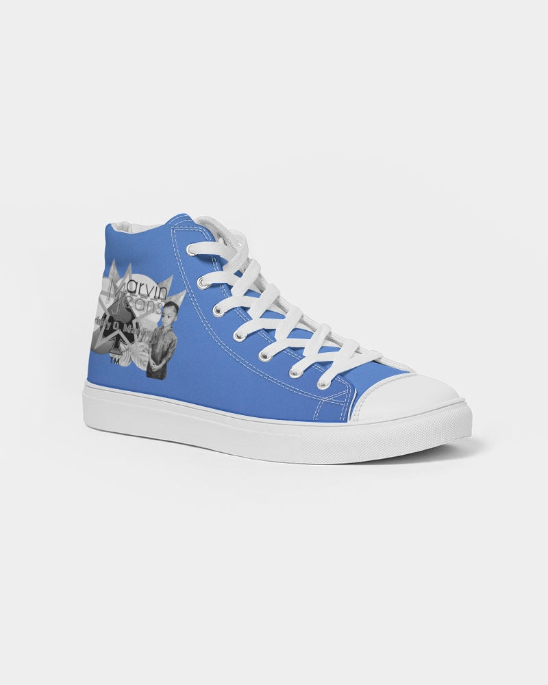 Kingly Blue  Men's Hightop Canvas Shoe