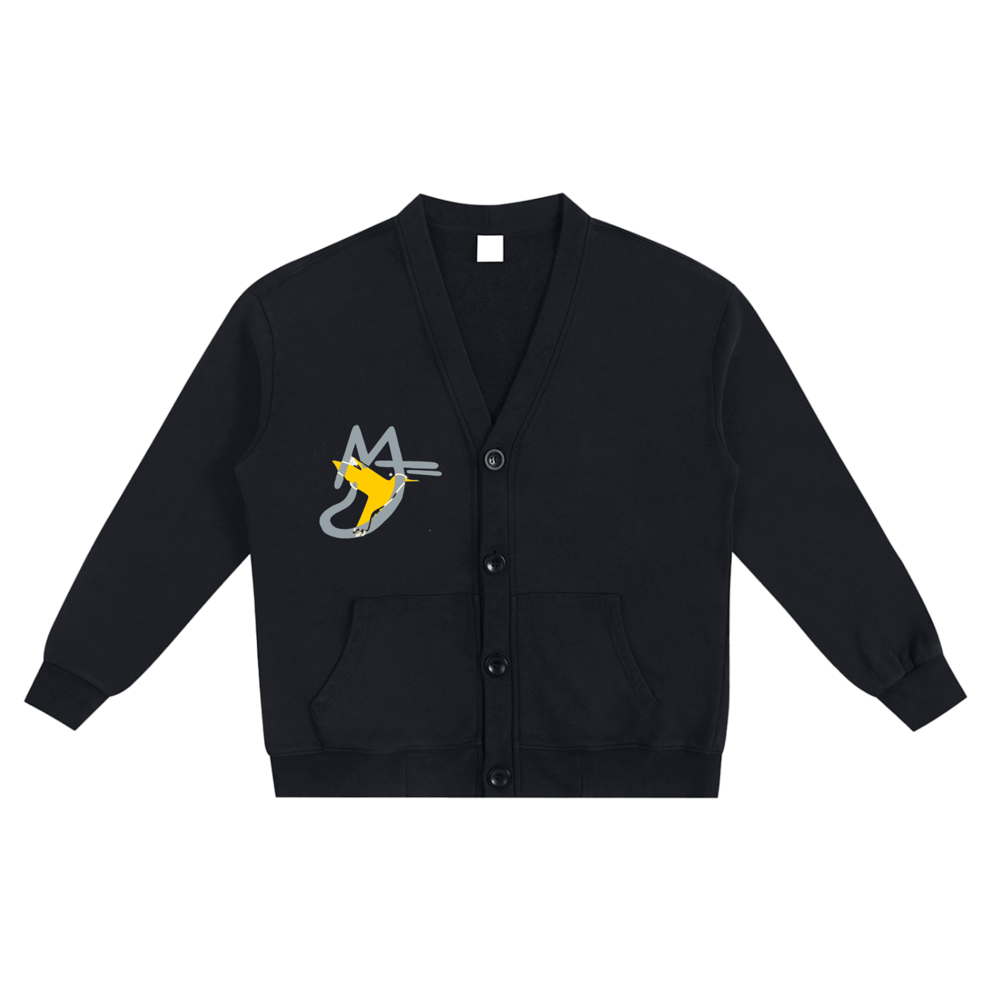 Snow Washed Sweat Cardigan