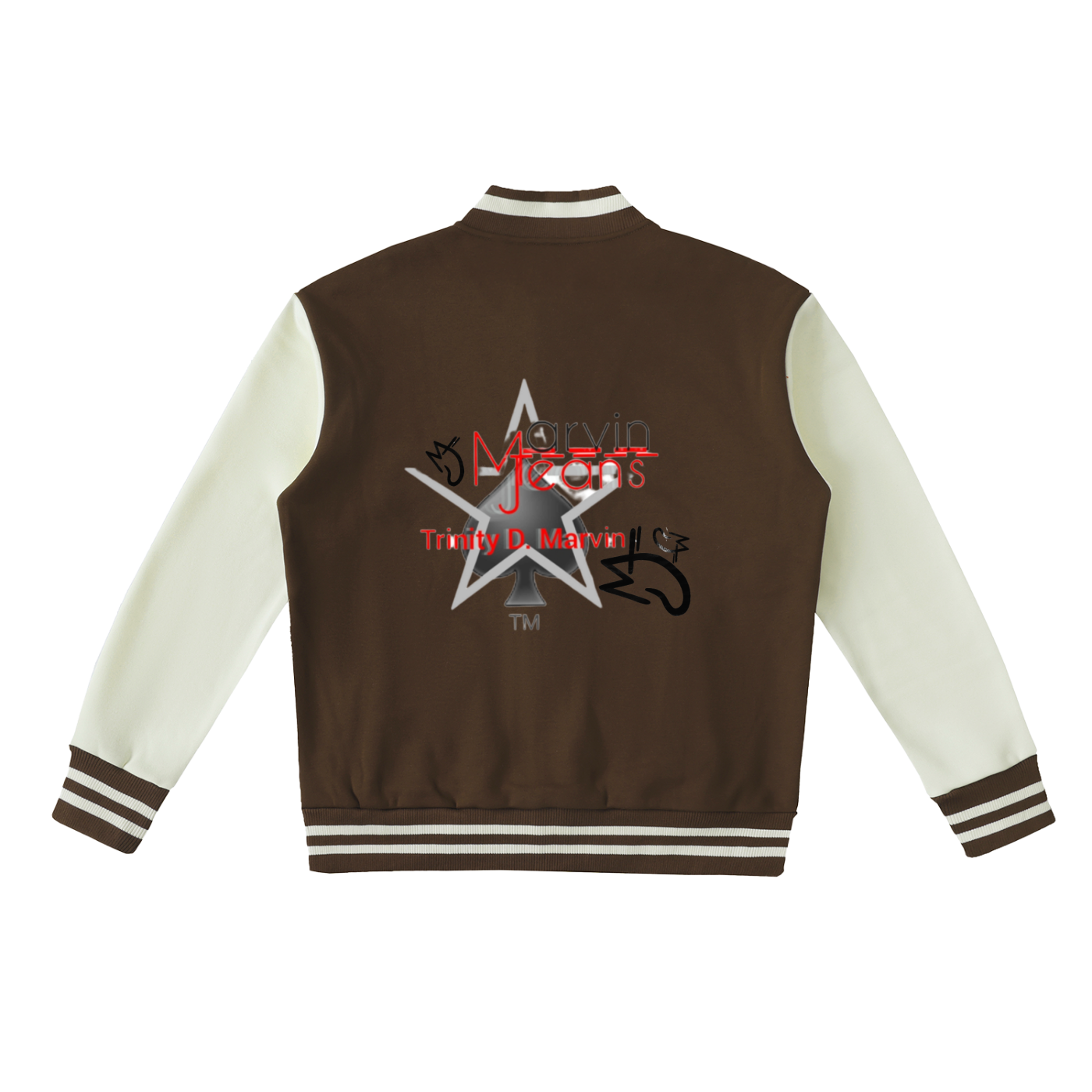Two-Tone Fleeced Varsity Jacket