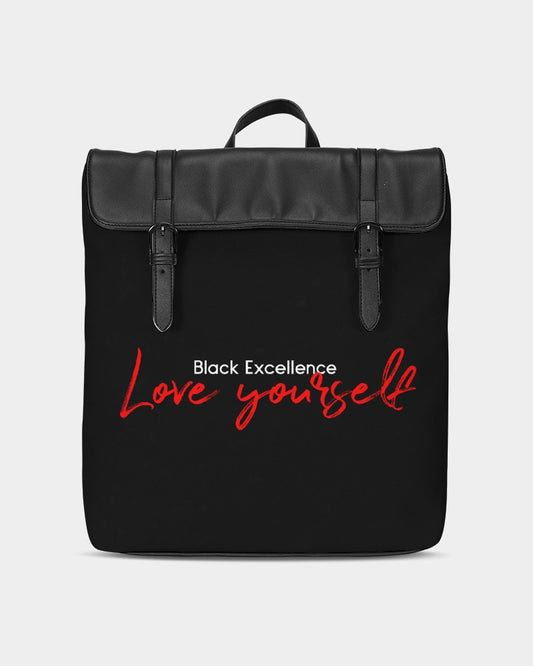 Black Excellence Casual Flap Backpack