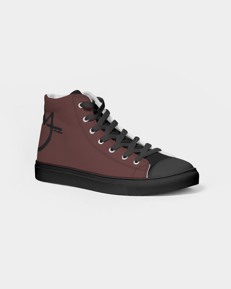 "Blackwood" Men's Hightop Canvas Shoe - Black