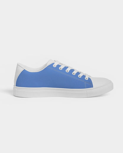 Kingly Blue  Men's Faux-Leather Sneaker