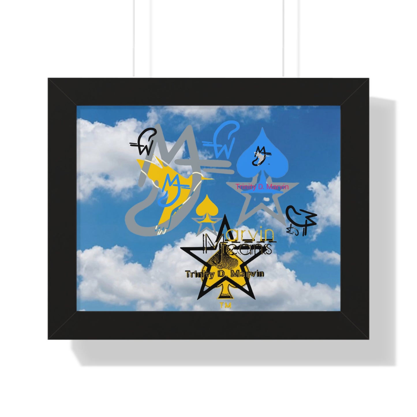Skydive Framed Horizontal Poster