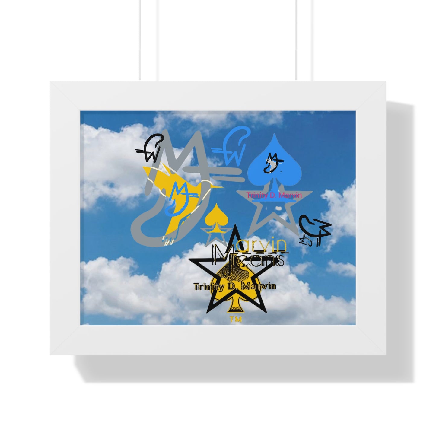 Skydive Framed Horizontal Poster