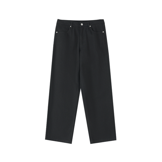 Heavyweight Cotton Straight-Leg Pants