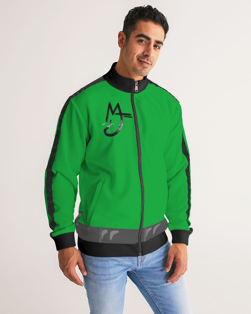 Freeport Men's All-Over Print Stripe Sleeve Track Jacket