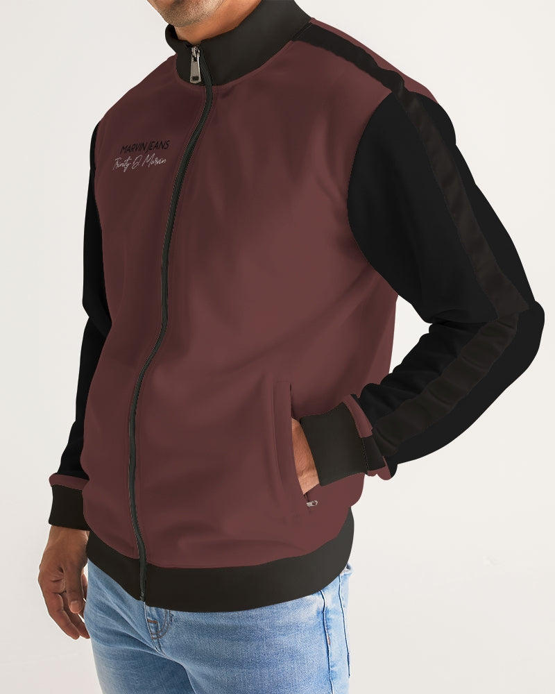 "Blackwood" Men's All-Over Print Stripe Sleeve Track Jacket
