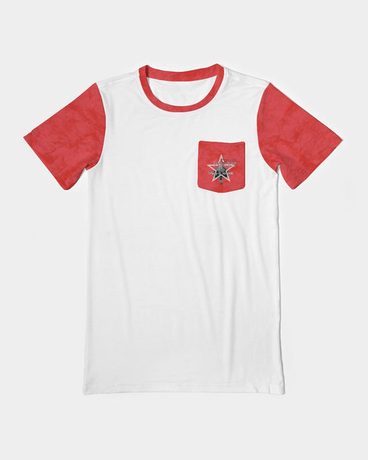 Holy Red  Men's All-Over Print Pocket Tee