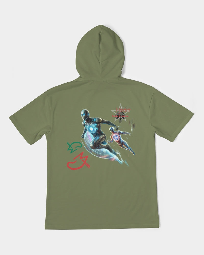 It's the BRAND for me Men's All-Over Print Premium Heavyweight Short Sleeve Hoodie