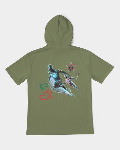 It's the BRAND for me Men's All-Over Print Premium Heavyweight Short Sleeve Hoodie