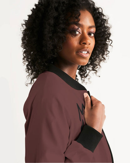 "Blackwood" Women's All-Over Print Bomber Jacket