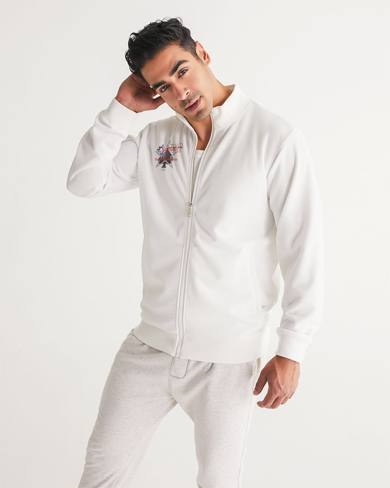 @ll white pro Men's All-Over Print Track Jacket