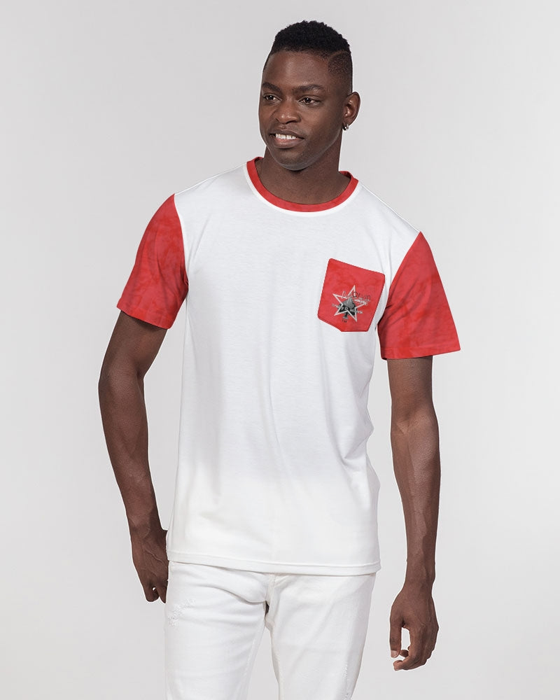 Holy Red  Men's All-Over Print Pocket Tee