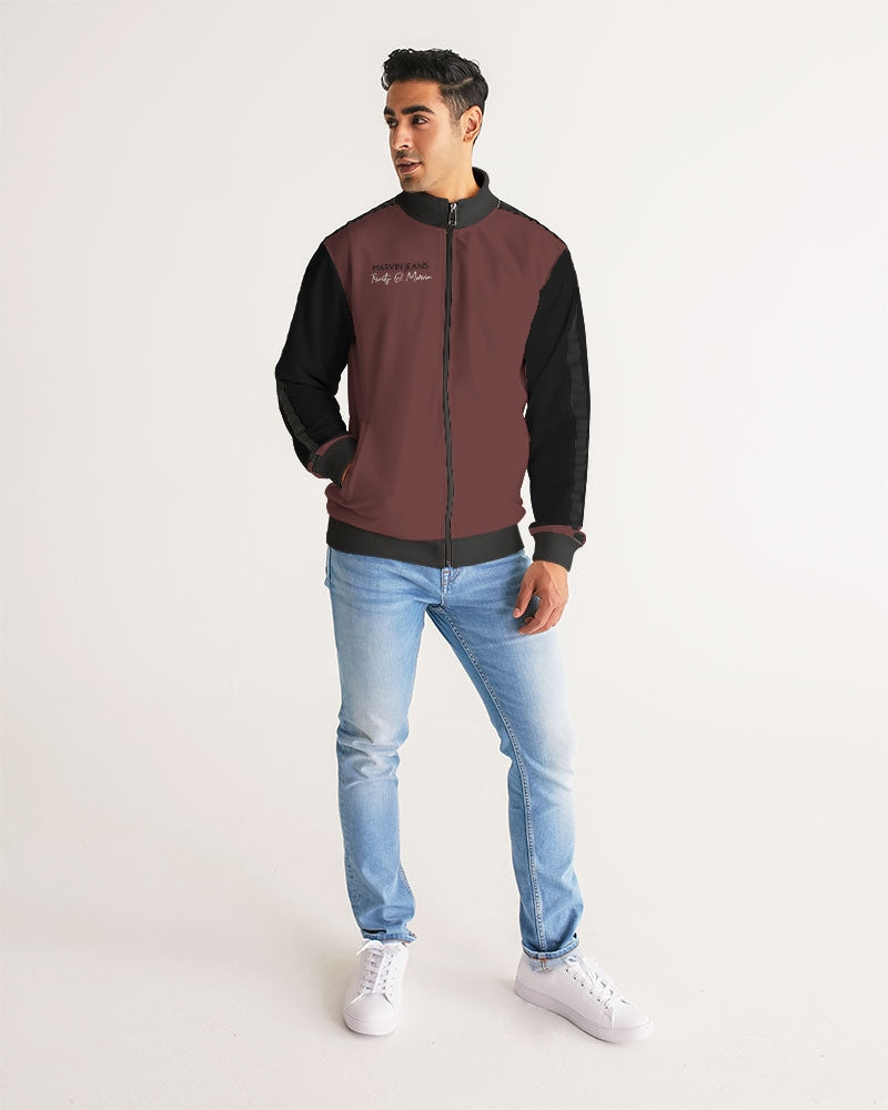 "Blackwood" Men's All-Over Print Stripe Sleeve Track Jacket