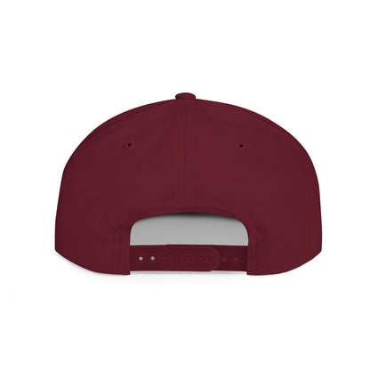 MJ white Stylish Flat Bill Snapback Hat for Everyday Wear, Embroidered Cap, Streetwear Accessory, Gift for Him/Her, Trendy Headwear