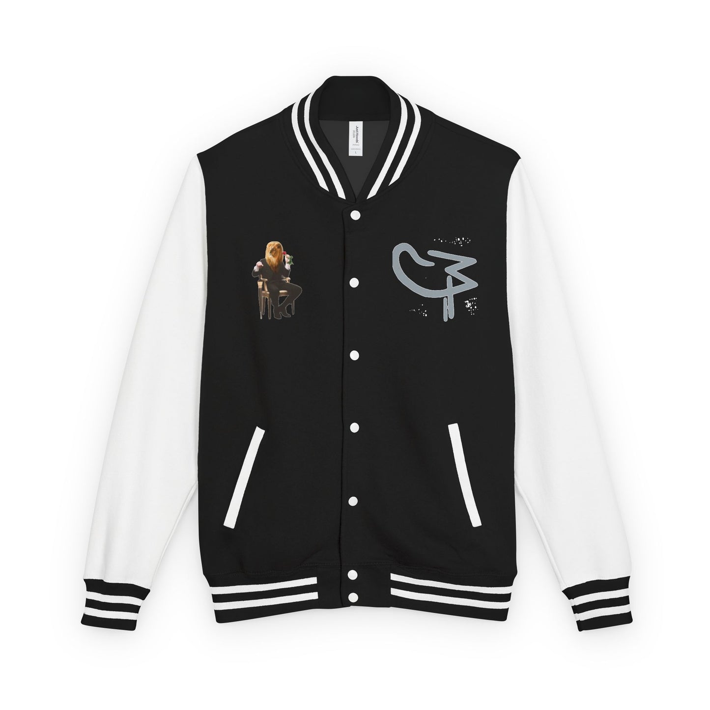 MJ Grey Unisex Heavyweight Letterman Jacket with Graphic Design, Cool College Style, Trendy Outerwear for All Seasons, Perfect Gift for Teens [...]