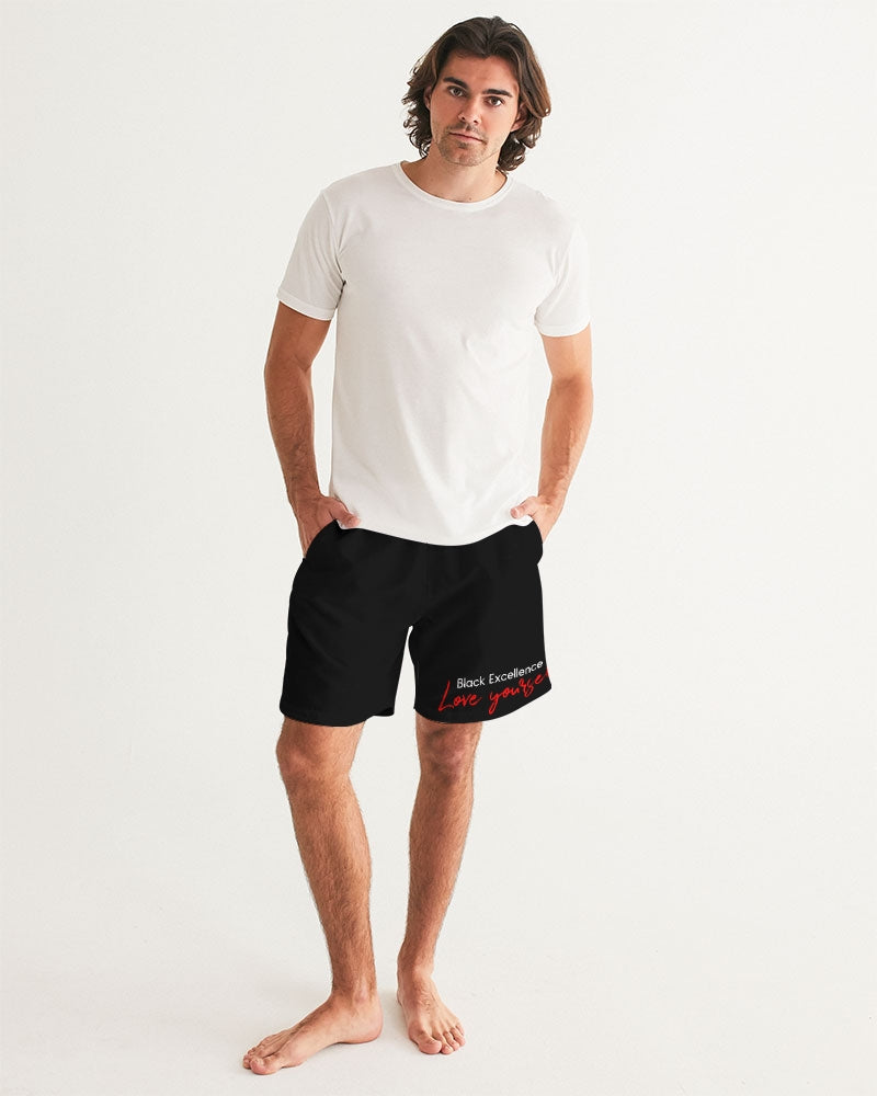 Black Excellence Men's All-Over Print Swim Trunk