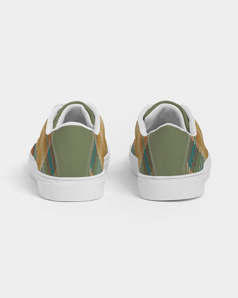 "Soft grid" Men's Faux-Leather Sneaker