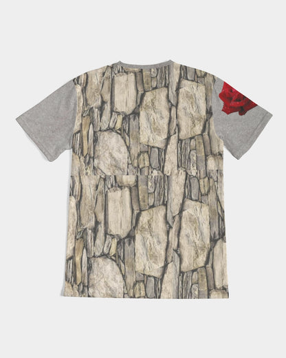 Stone red rose Men's All-Over Print Tee