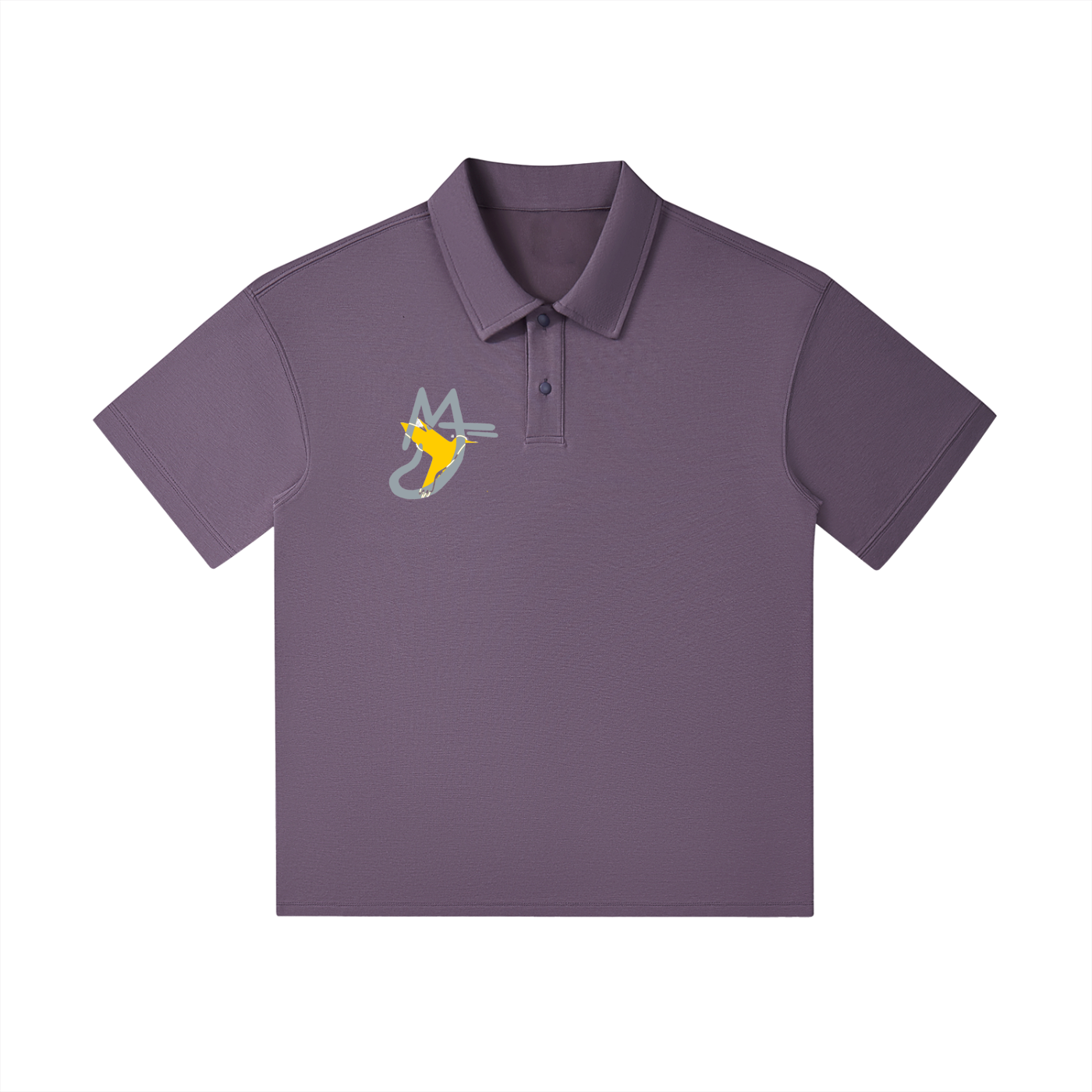 Drop Shoulder Short-Sleeve Polo