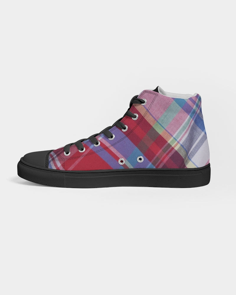 Plaids by Marvin Jeans and Trinity D Marvin Men's High top Canvas Shoe - Black