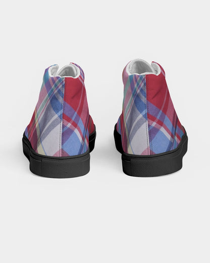 Plaids by Marvin Jeans and Trinity D Marvin Men's High top Canvas Shoe - Black