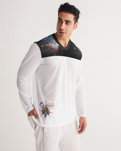 Marvin Jeans be the BRAND wear the BRAND  Men's All-Over Print Long Sleeve Sports Jersey