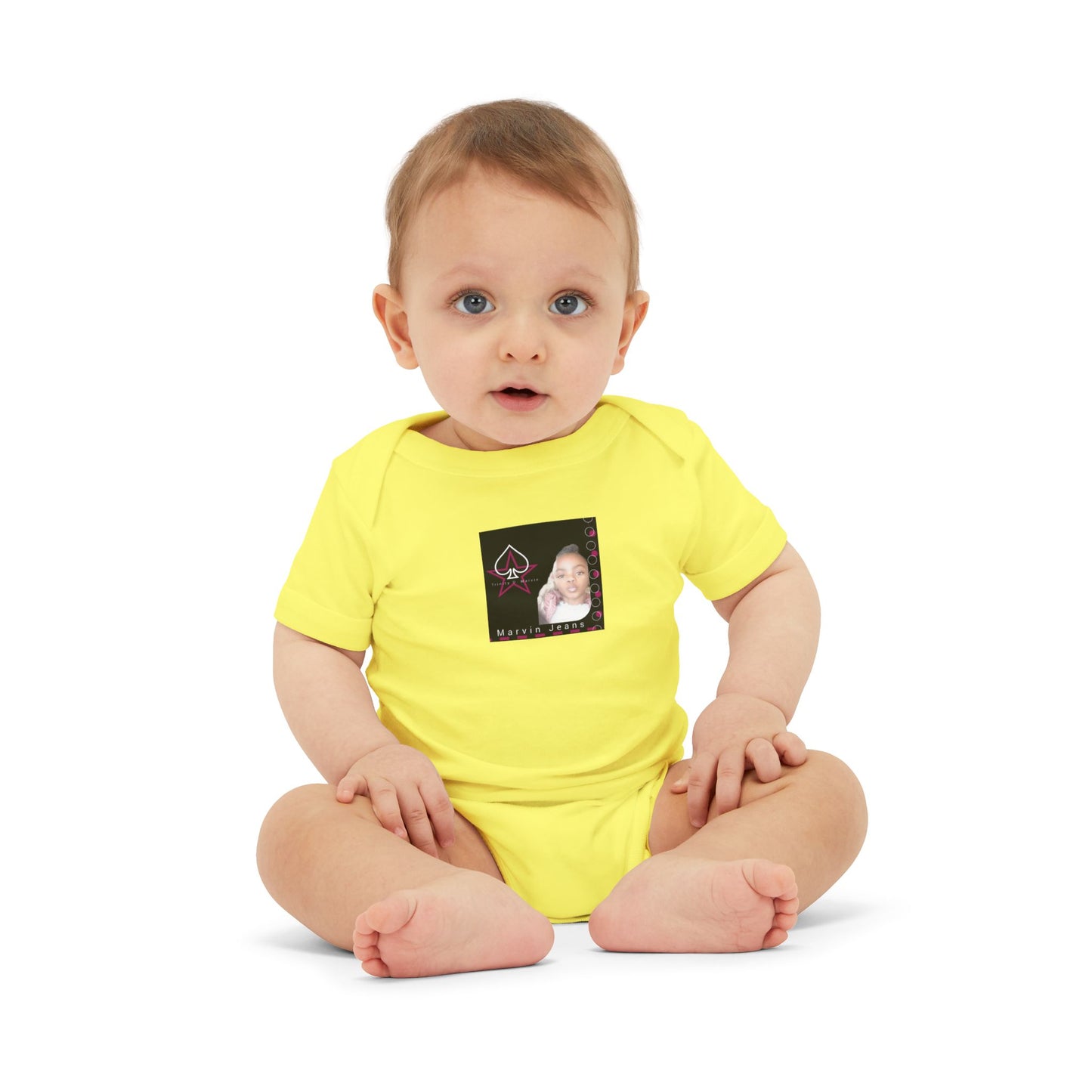 Trinity Cute Infant Jersey One Piece with Personalized Design, Baby Bodysuit, Newborn Gift, Baby Shower Present, Playtime Outfit