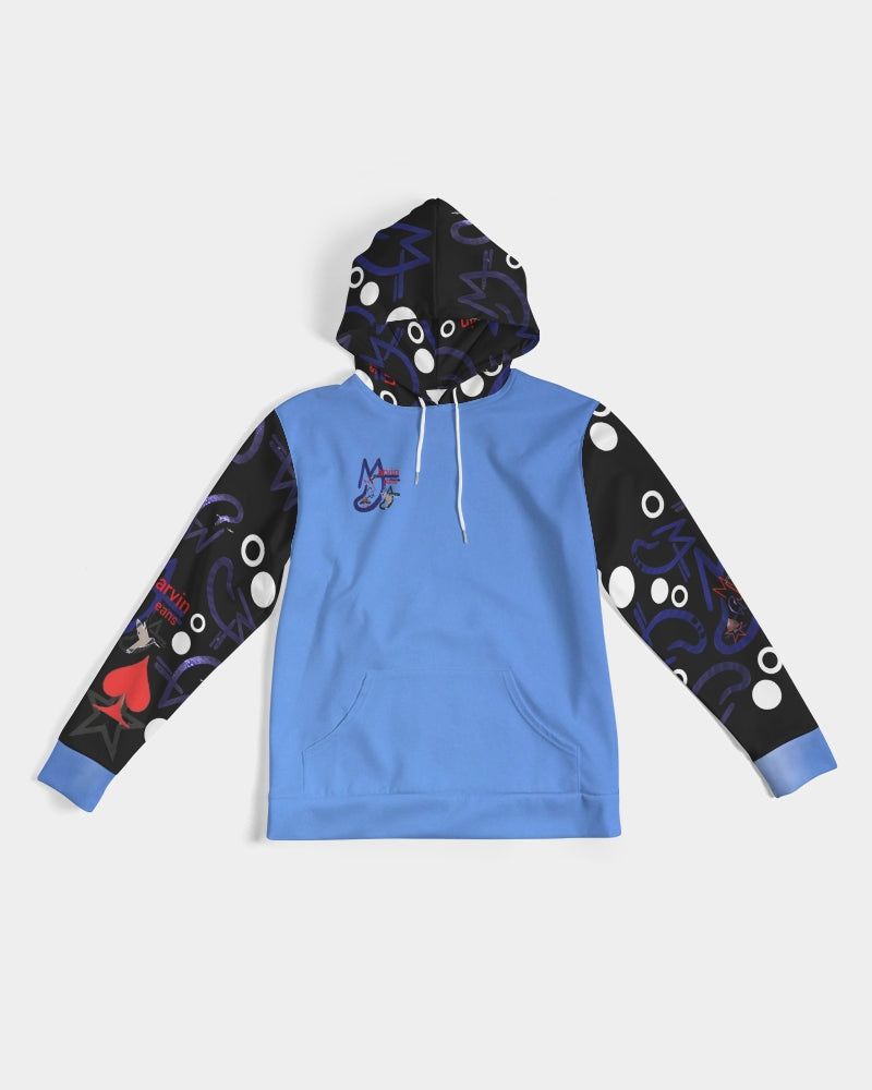Kingly Blue  Men's All-Over Print Hoodie