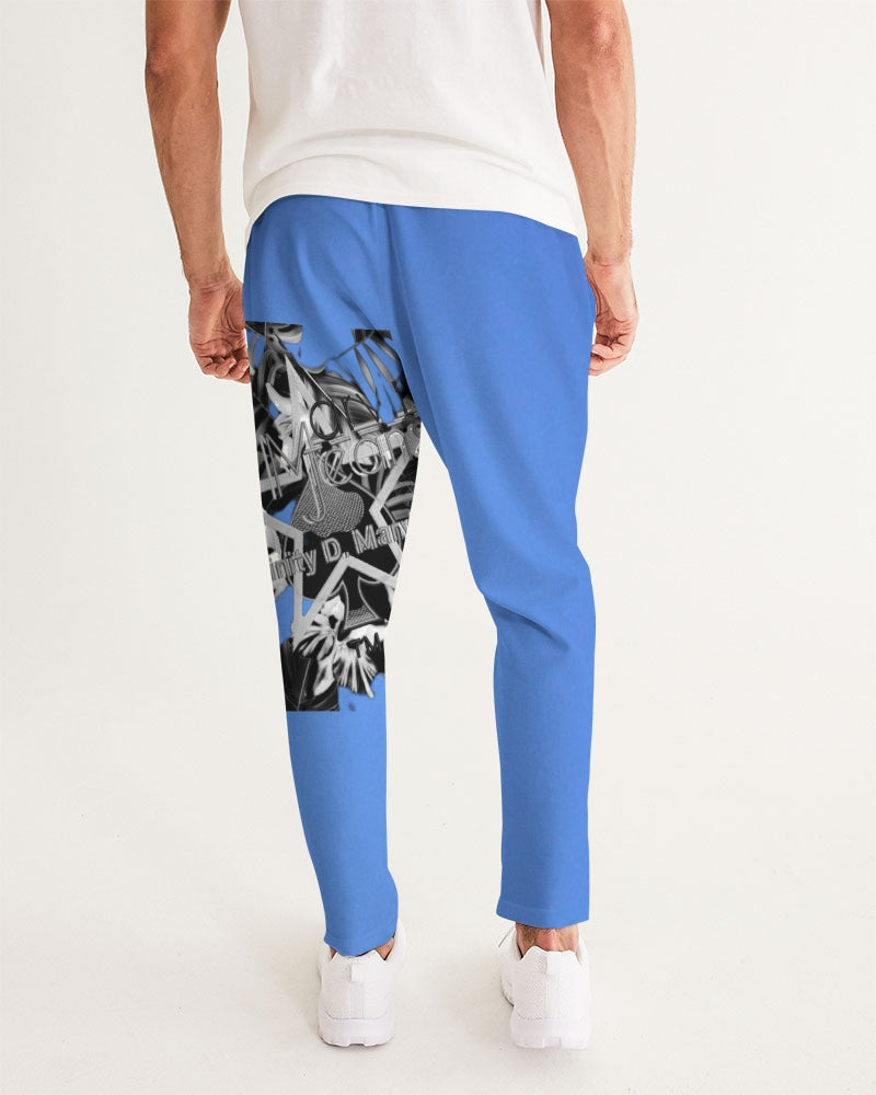 Kingly Blue  Men's All-Over Print Joggers