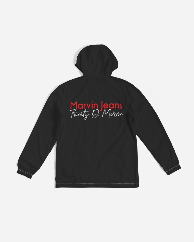All black Men's All-Over Print Windbreaker