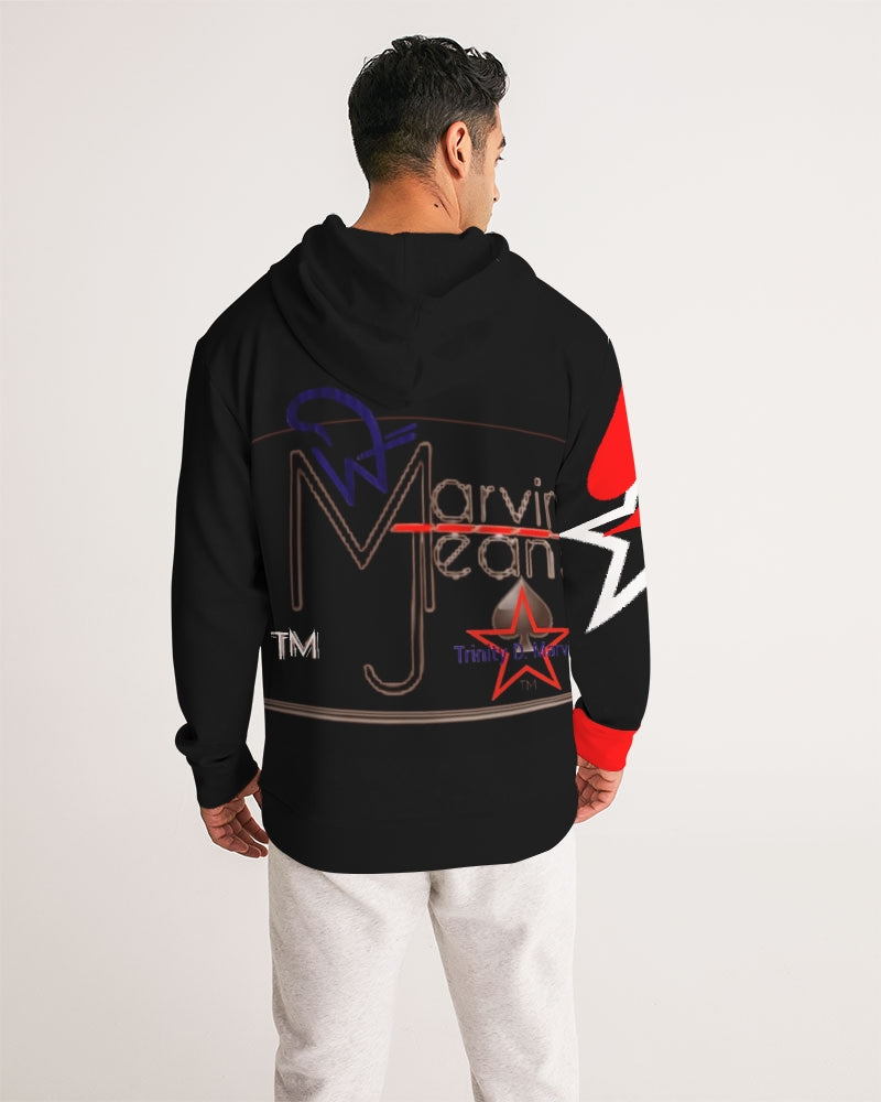 Black Stone 1.0 Men's All-Over Print Hoodie