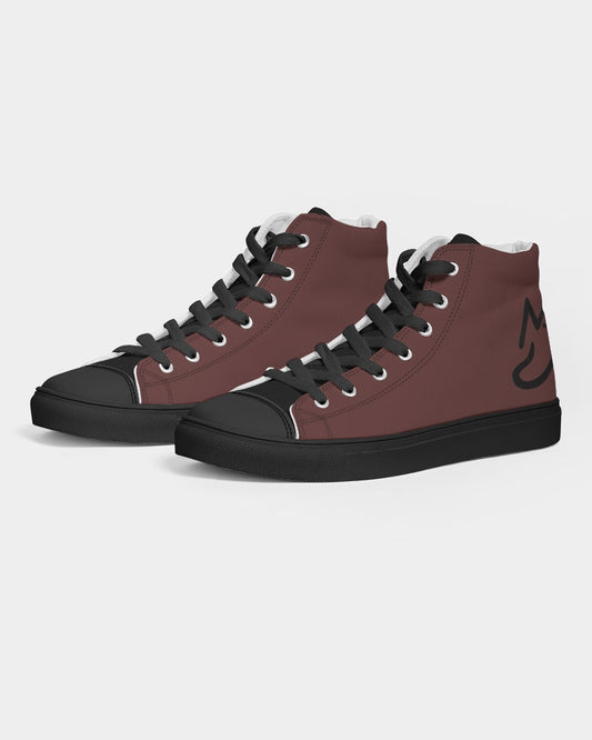 "Blackwood" Men's Hightop Canvas Shoe - Black