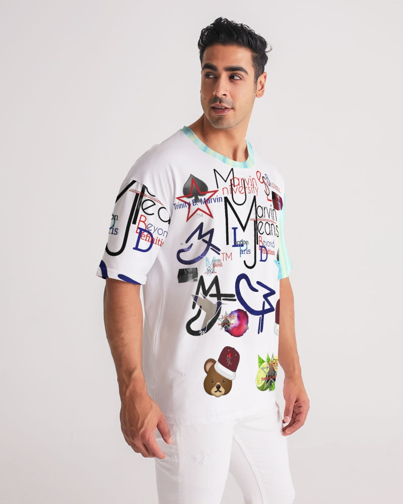 Logo's  Men's All-Over Print Premium Heavyweight Tee