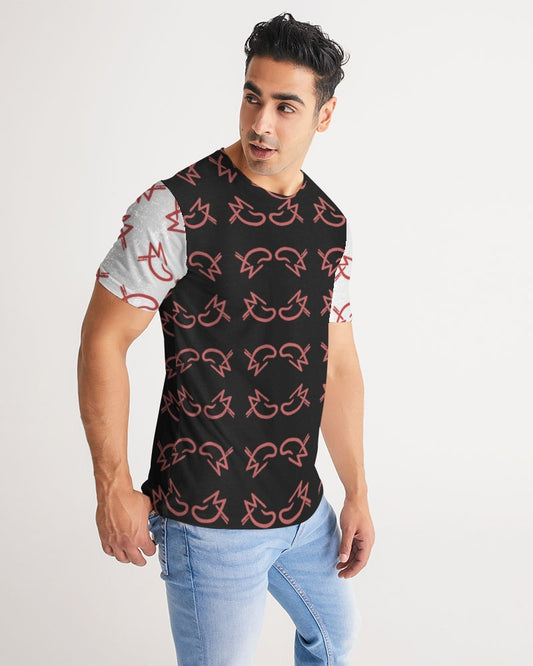 MJ Red & Black Men's All-Over Print Tee