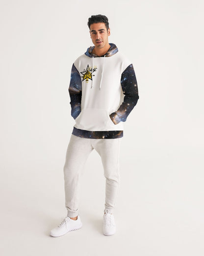Black and yellow  Men's All-Over Print Hoodie