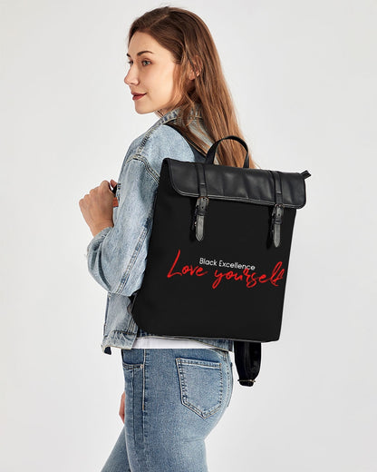 Black Excellence Casual Flap Backpack