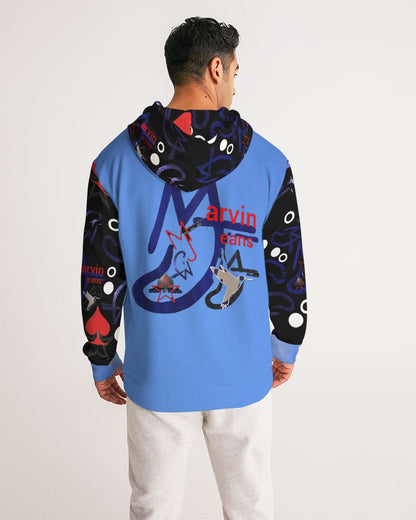 Kingly Blue  Men's All-Over Print Hoodie